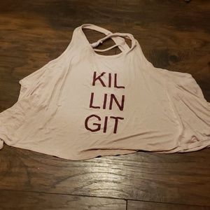 Killing it work out tank
